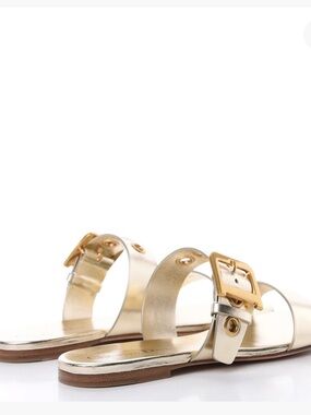 Dior D-Dior gold slide sandal